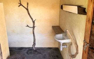 Bathroom of the budget rooms of Kwa Simba accommodation Pangani, Tanzania Africa. affordable comfort